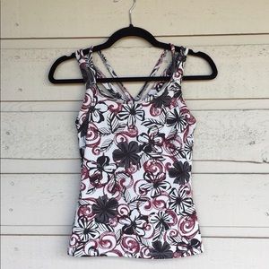 STONEWARE REI/DICKS ATHLETIC/YOGA/WORKOUT/RUNNING DRYFLEX TANK TOP FLORAL